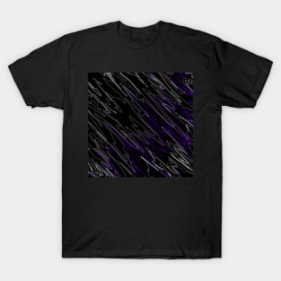 Marbled Black Purple T-Shirt